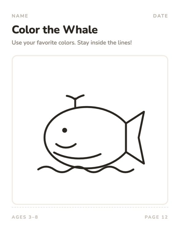 Color the Whale